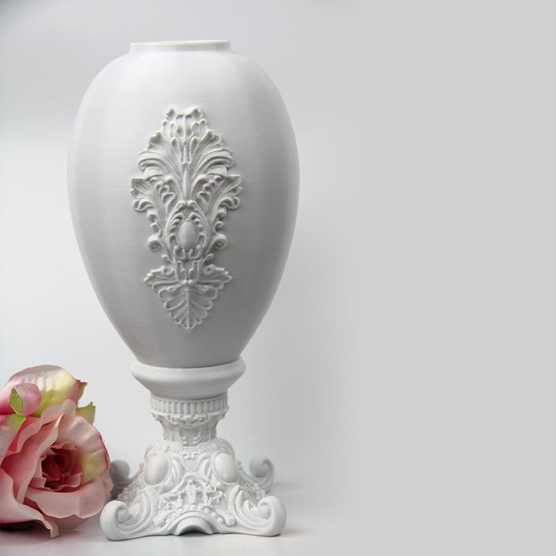3D打印古典浮雕花瓶(单色)