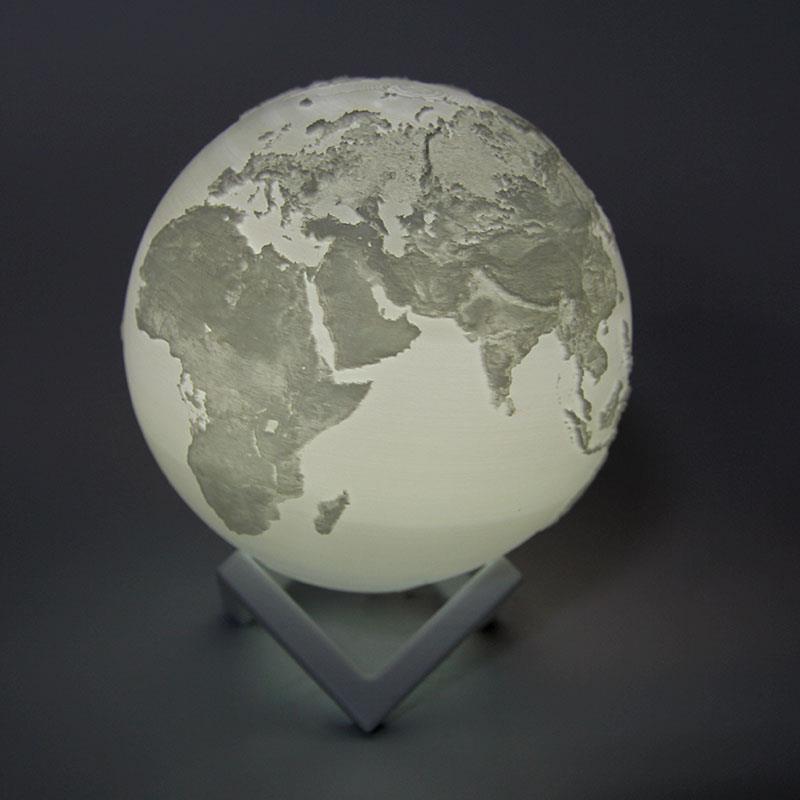 3D打印3D打印地球灯