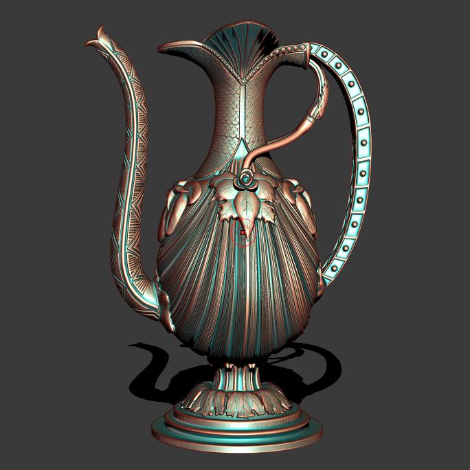 3D打印艺术酒壶